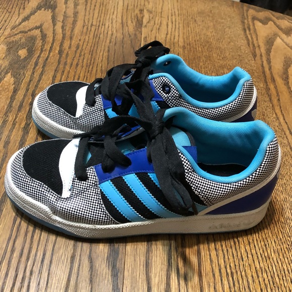 Blue Adidas Athletic Shoes - Picture 1 of 9
